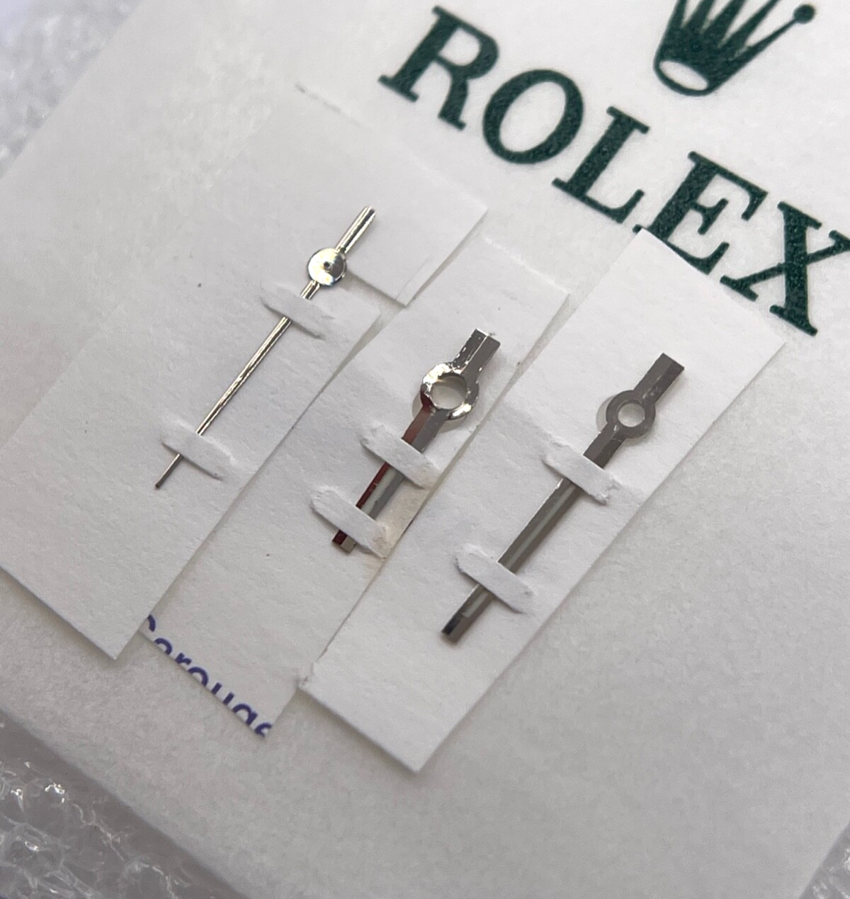 Rolex Datejust 31 set sfere lancette acciaio steel hands set cal. 2235 luminova