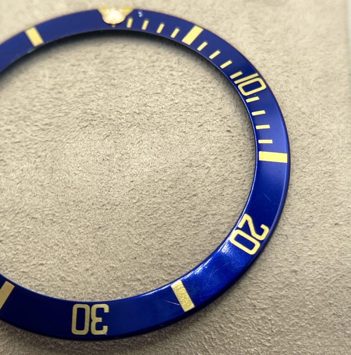 Rolex Submariner 16613 inserto ghiera bezel insert blu e oro B315-16808-182-A1
