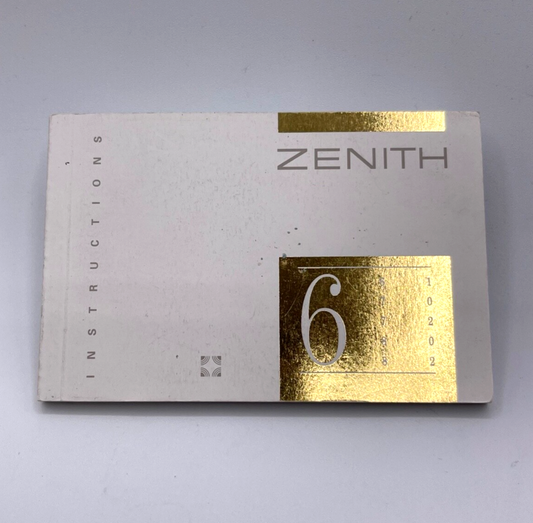 Zenith Elite Stellina "serie 6" libretto istruzioni instruction booklet