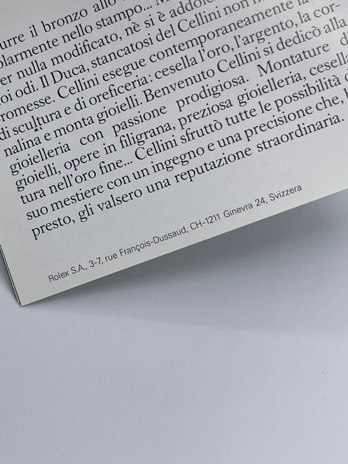 Rolex Cellini libretto corredo orologio italiano originale ( 1991 - 2015 )