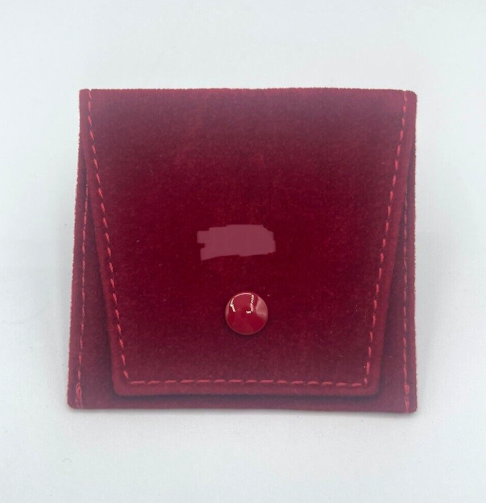 Cartier pochette anello/orecchini personalizzata customized ring clutch rosso