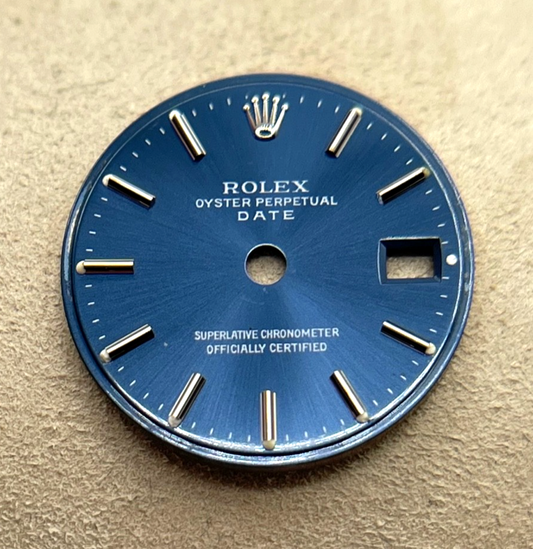 Rolex Oyster Perpetual Date 26mm quadrante blu dial "T swiss made T"