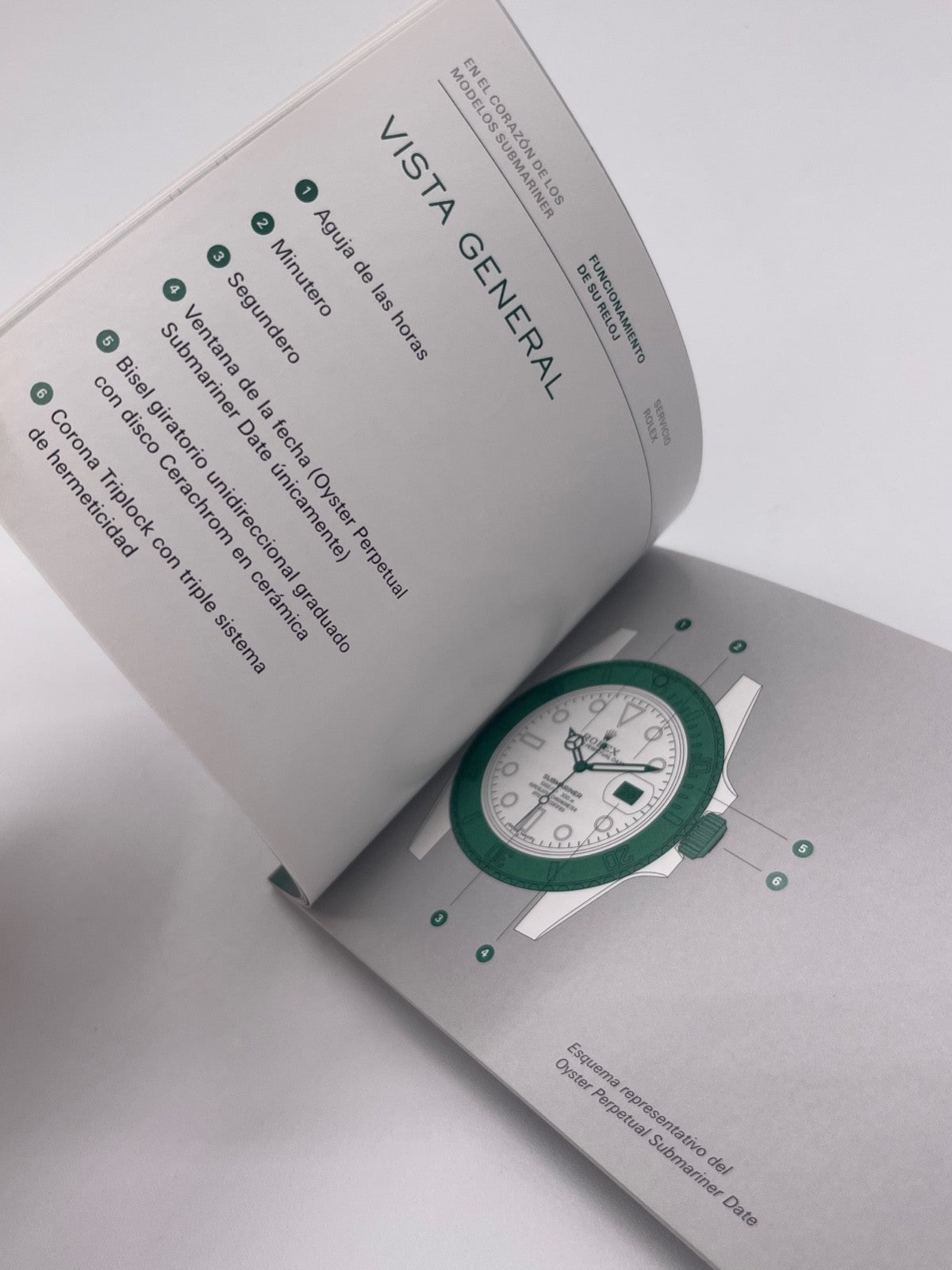Rolex Submariner Date libretto corredo orologio watch booklet 4.2017 spagnolo