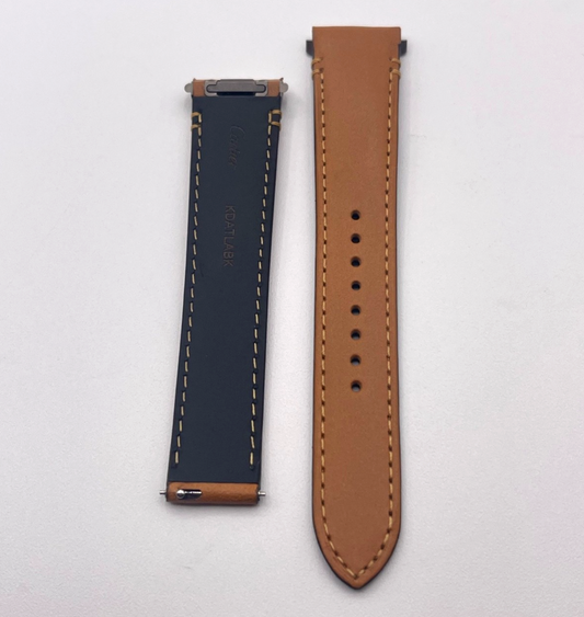 Cartier Santos cinturino orologio pelle marrone ref KDATLABK 19/16mm