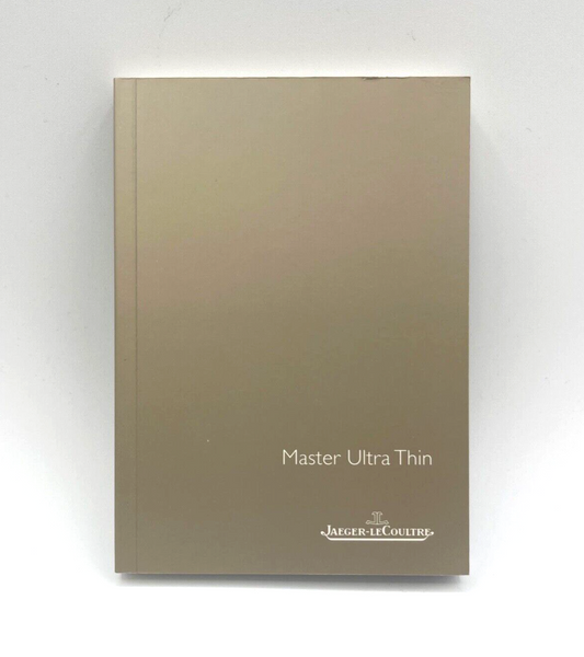 Jaeger LeCoultre Master Ultra Thin libretto istruzioni instructions booklet 2009