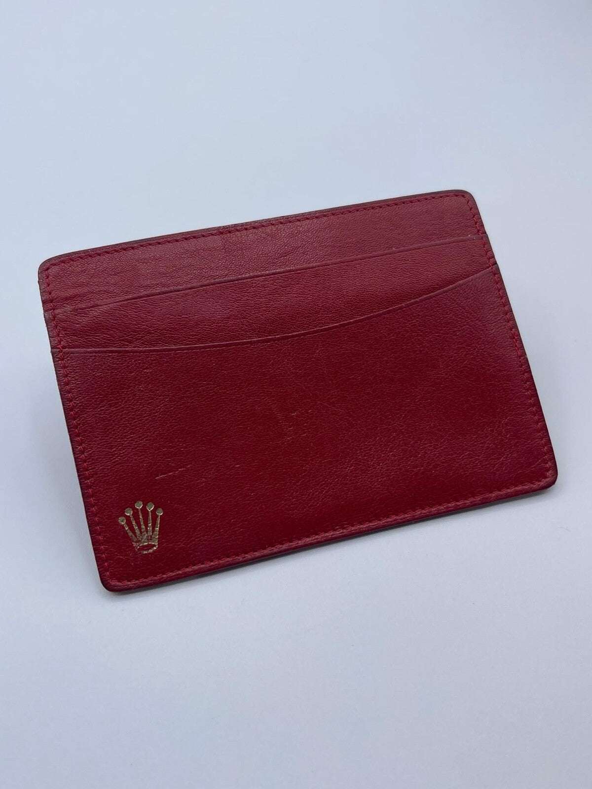 Rolex porta garanzia warranty holder pelle rossa red vintage originale