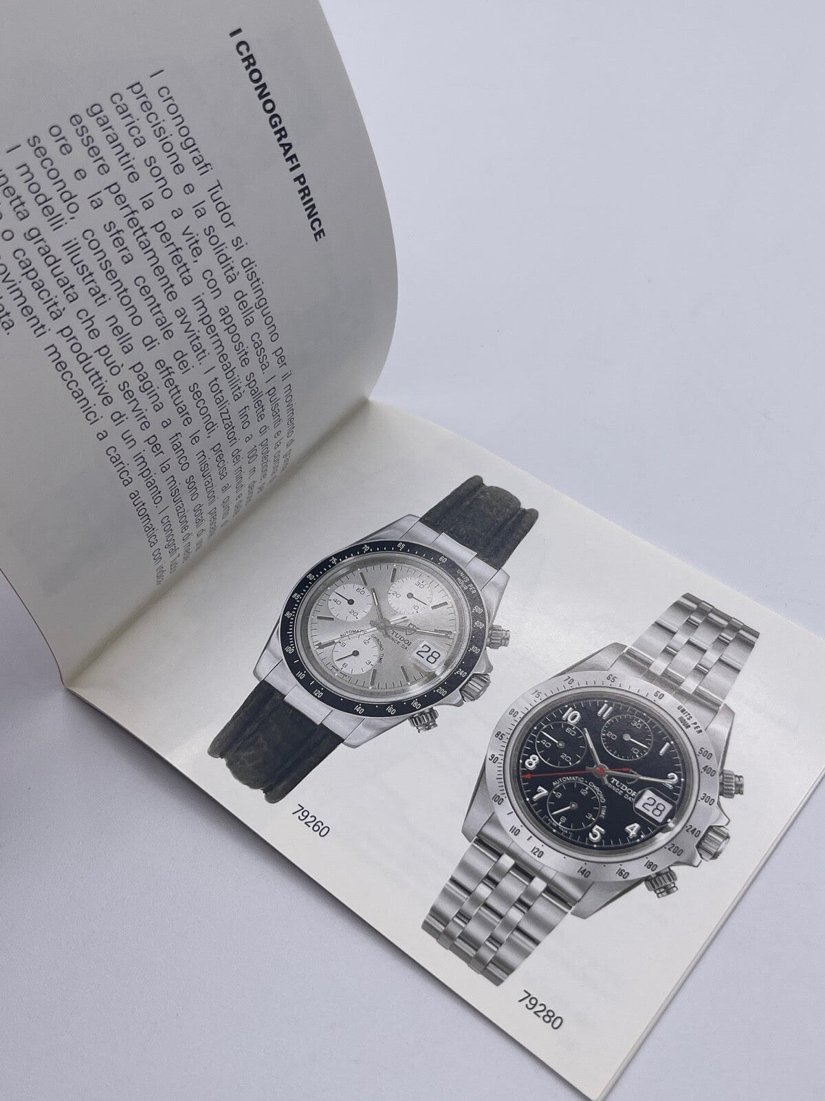 Tudor Prince Submariner Monarch libretto orologio italiano ( 1994 - 2002 )