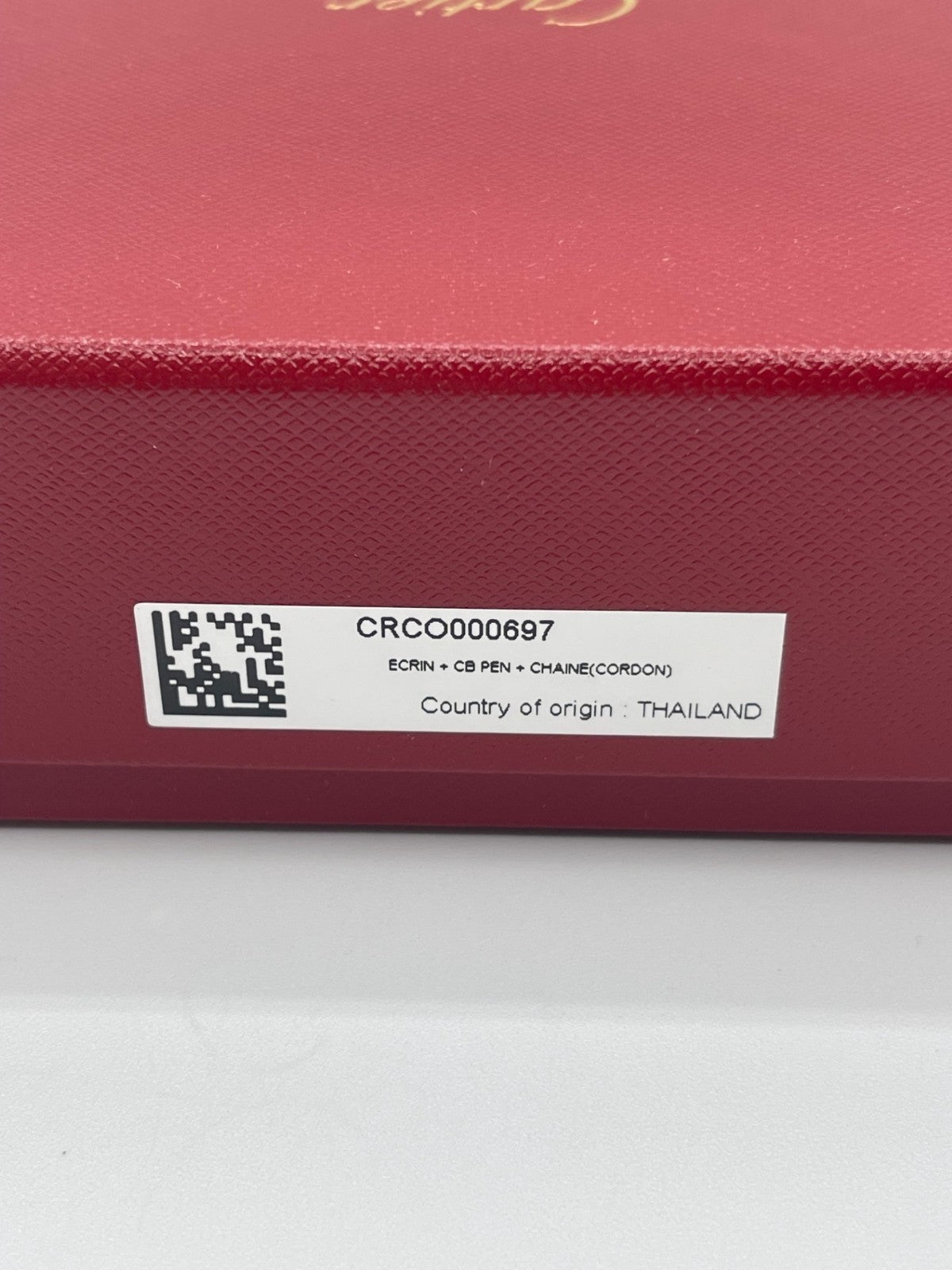 Cartier scatola collana pendente necklace chain box ref. CRCO000697