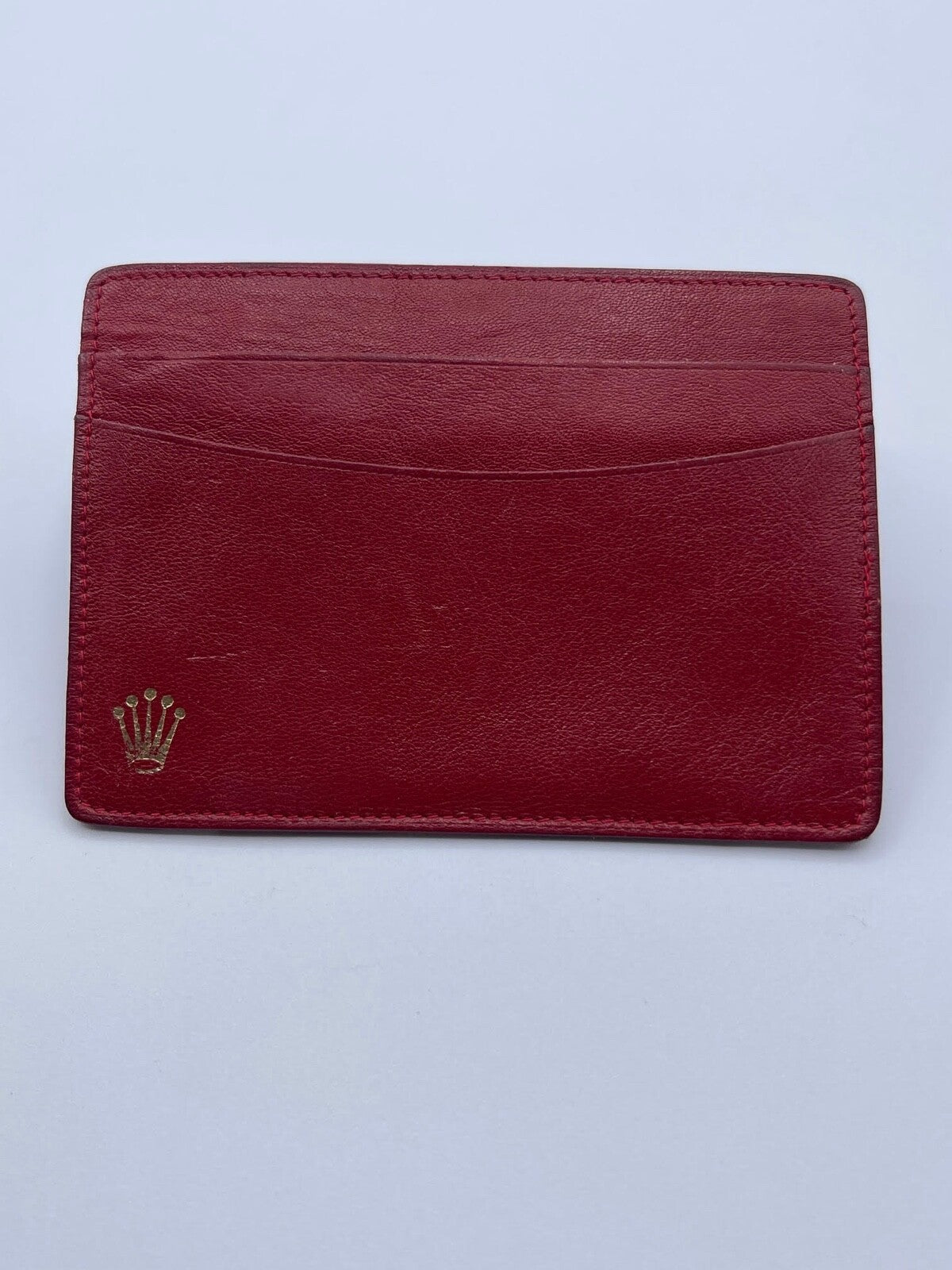 Rolex porta garanzia warranty holder pelle rossa red vintage originale