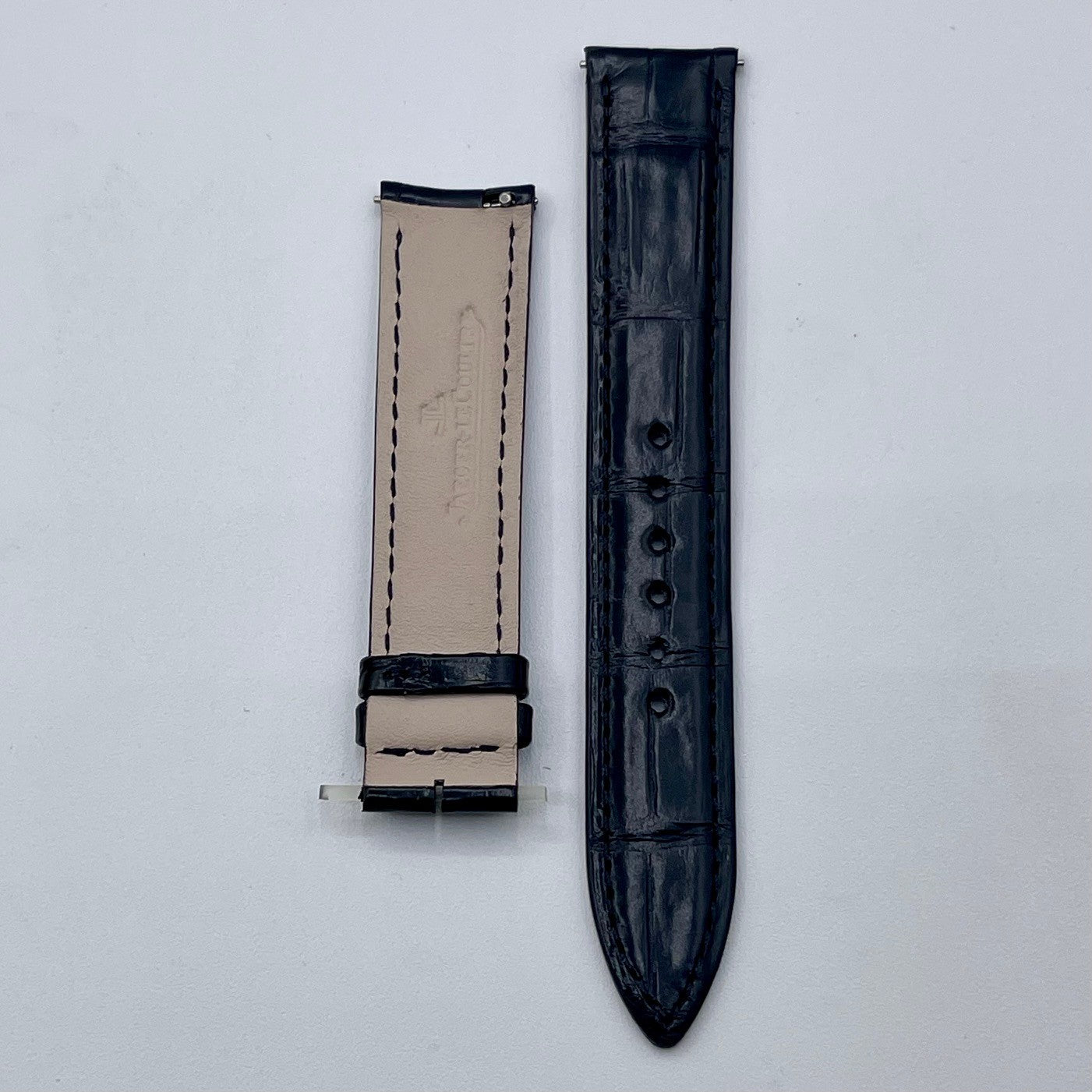 Jaeger Le-Coultre Master Ultra Thin 36 watch strap alligatore nero black 17/16mm