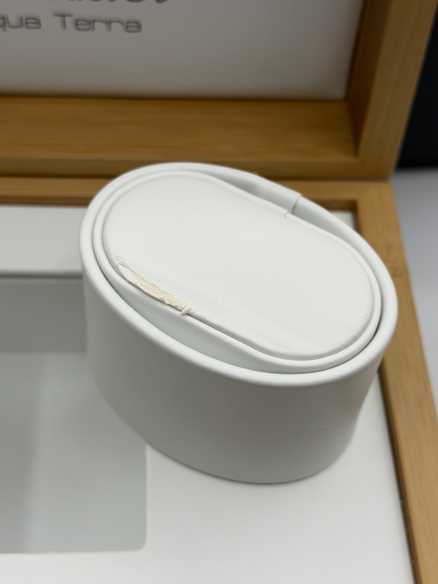 Omega Seamaster Aqua Terra scatola orologio legno wooden watch box