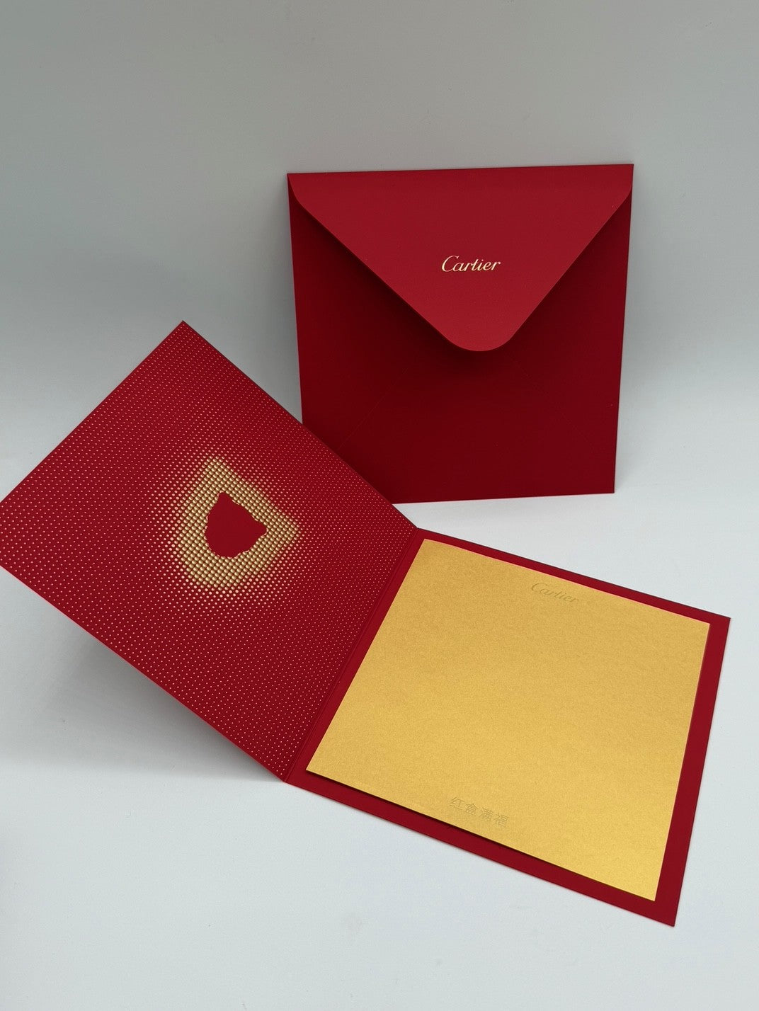 Cartier set 10 busta ringraziamento greetings card