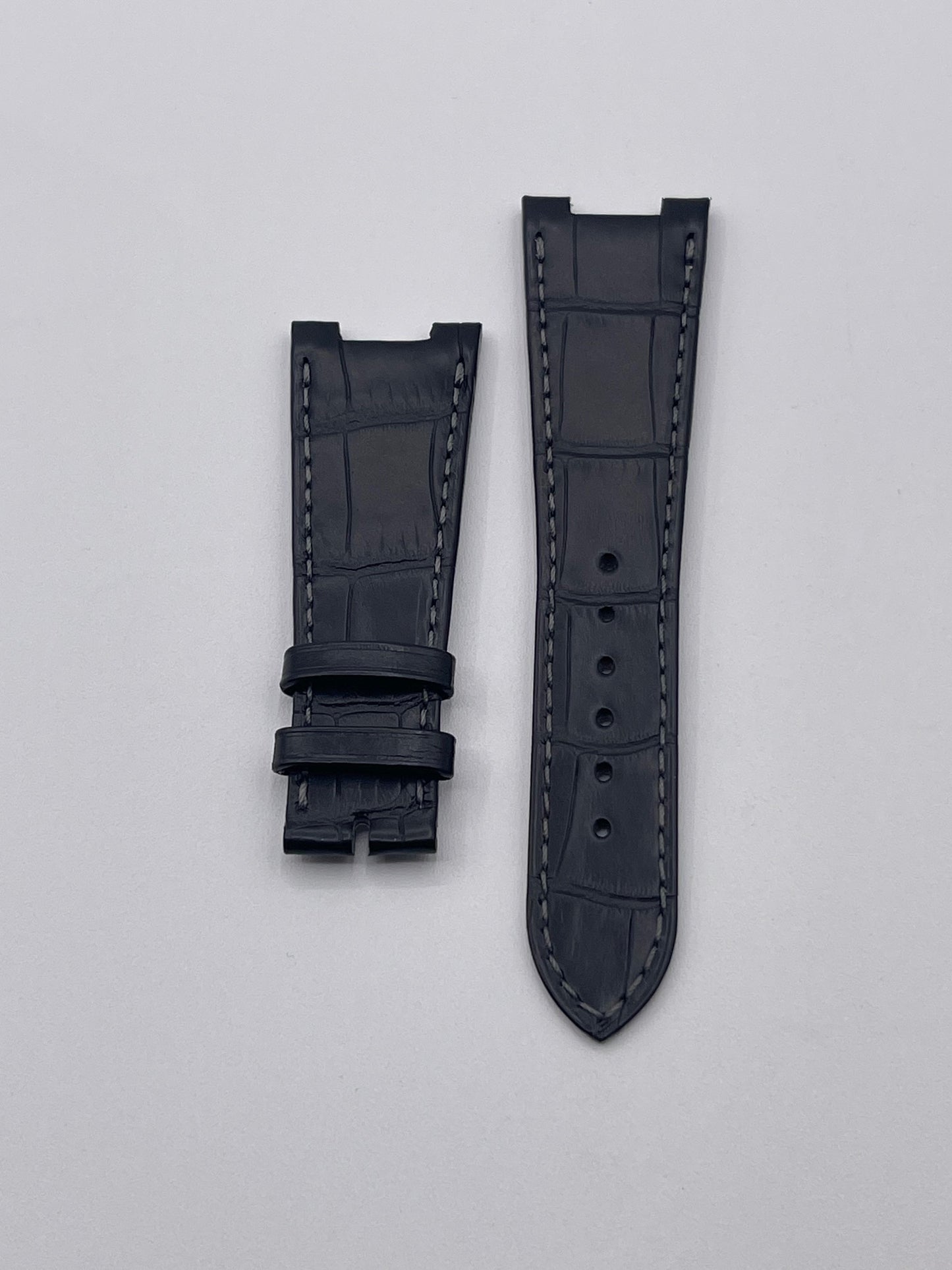 Patek Philippe Nautilus cinturino alligatore nero black alligator strap 25/18mm