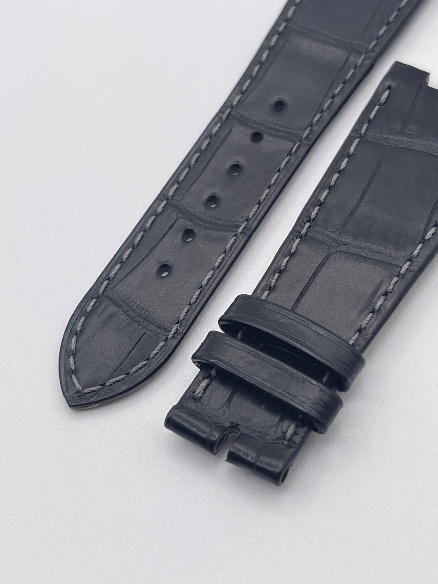 Patek Philippe Nautilus cinturino alligatore nero black alligator strap 25/18mm