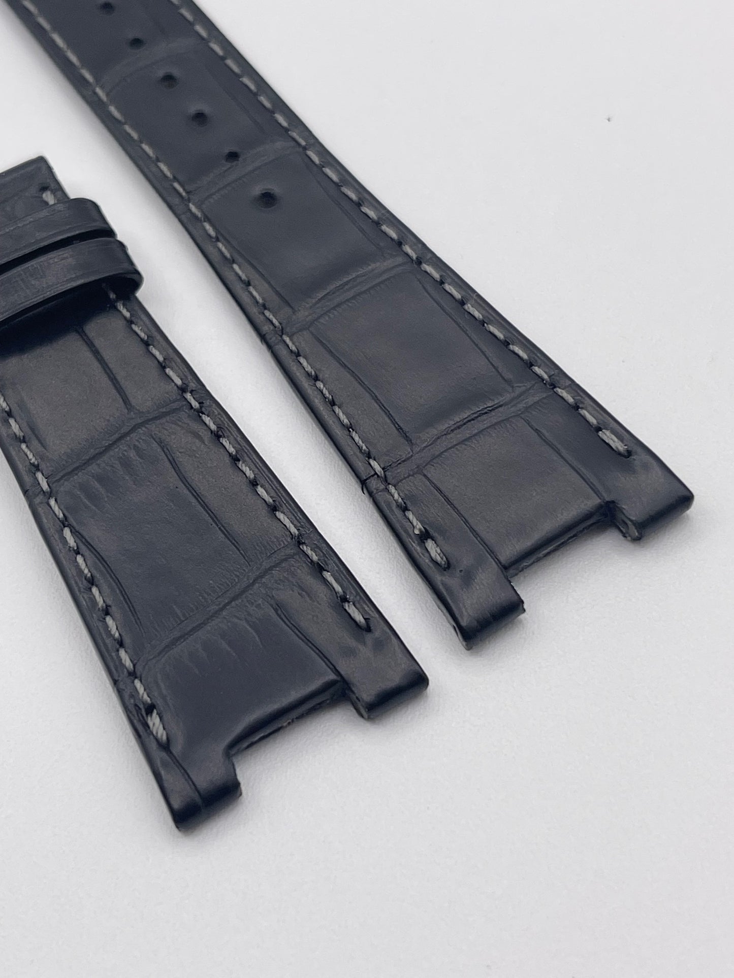 Patek Philippe Nautilus cinturino alligatore nero black alligator strap 25/18mm