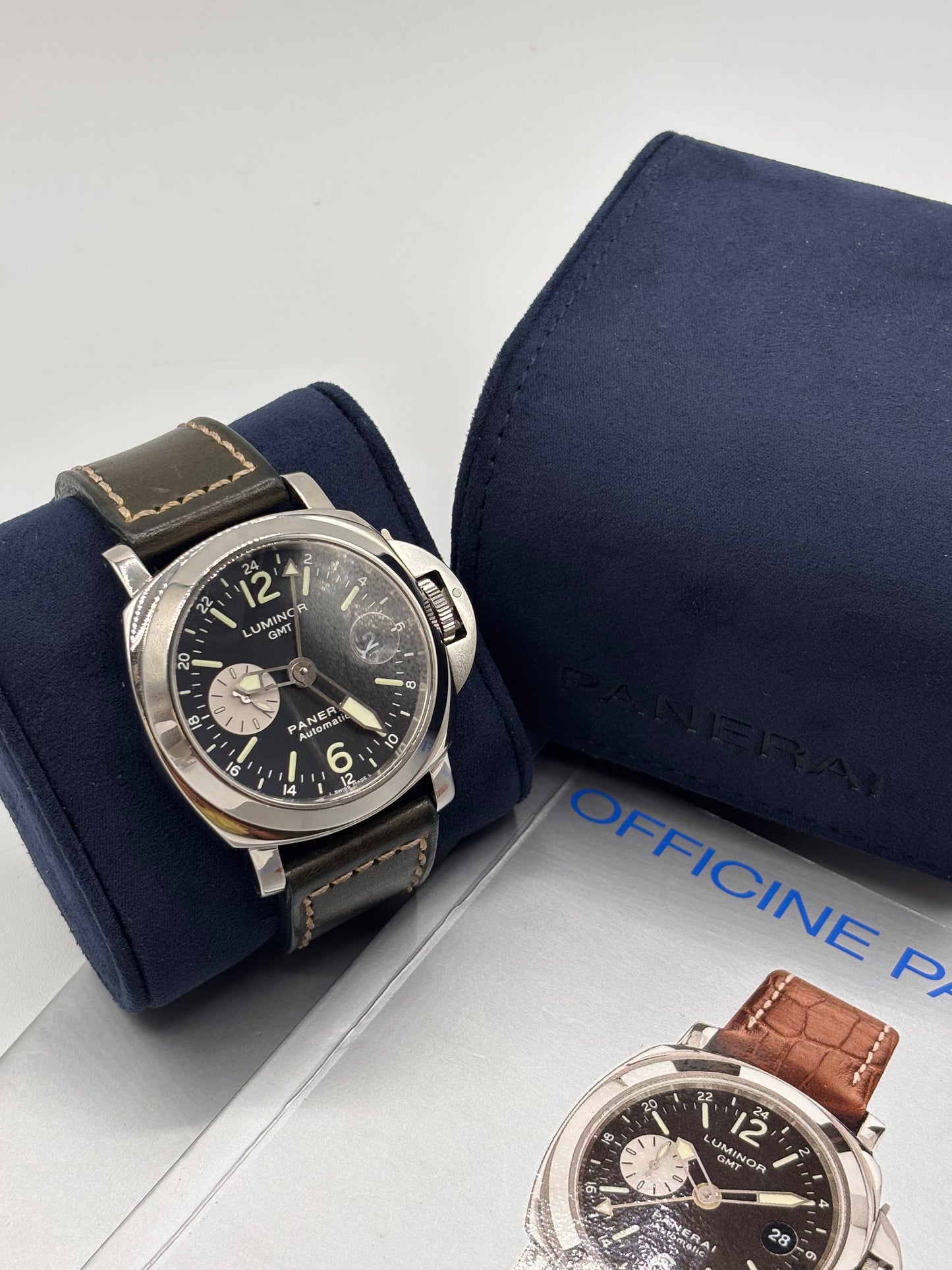 Panerai Luminor GMT 44mm acciaio steel ref PAM00088 cal OPVIII anno 2002