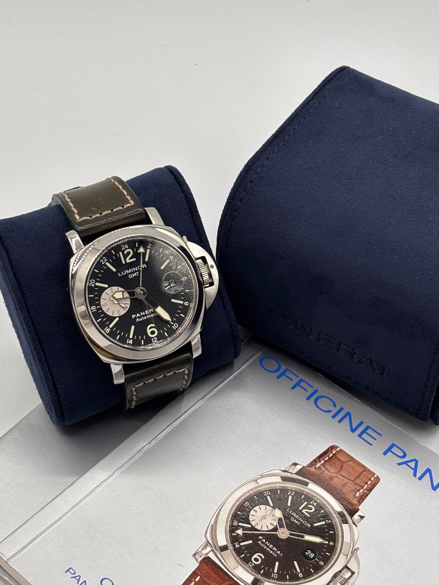 Panerai Luminor GMT 44mm acciaio steel ref PAM00088 cal OPVIII anno 2002
