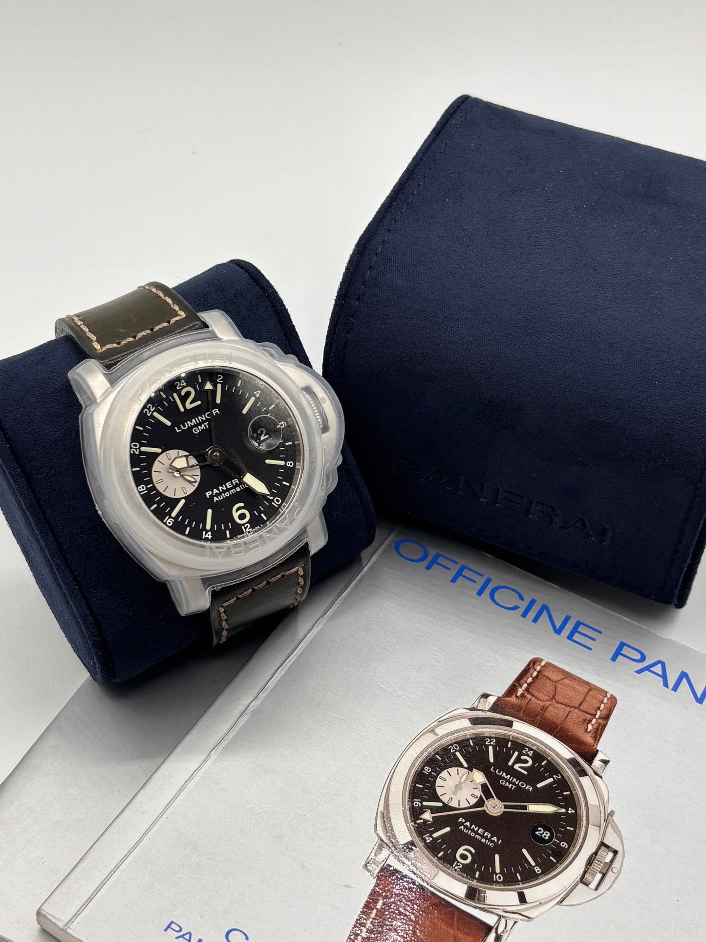 Panerai Luminor GMT 44mm acciaio steel ref PAM00088 cal OPVIII anno 2002