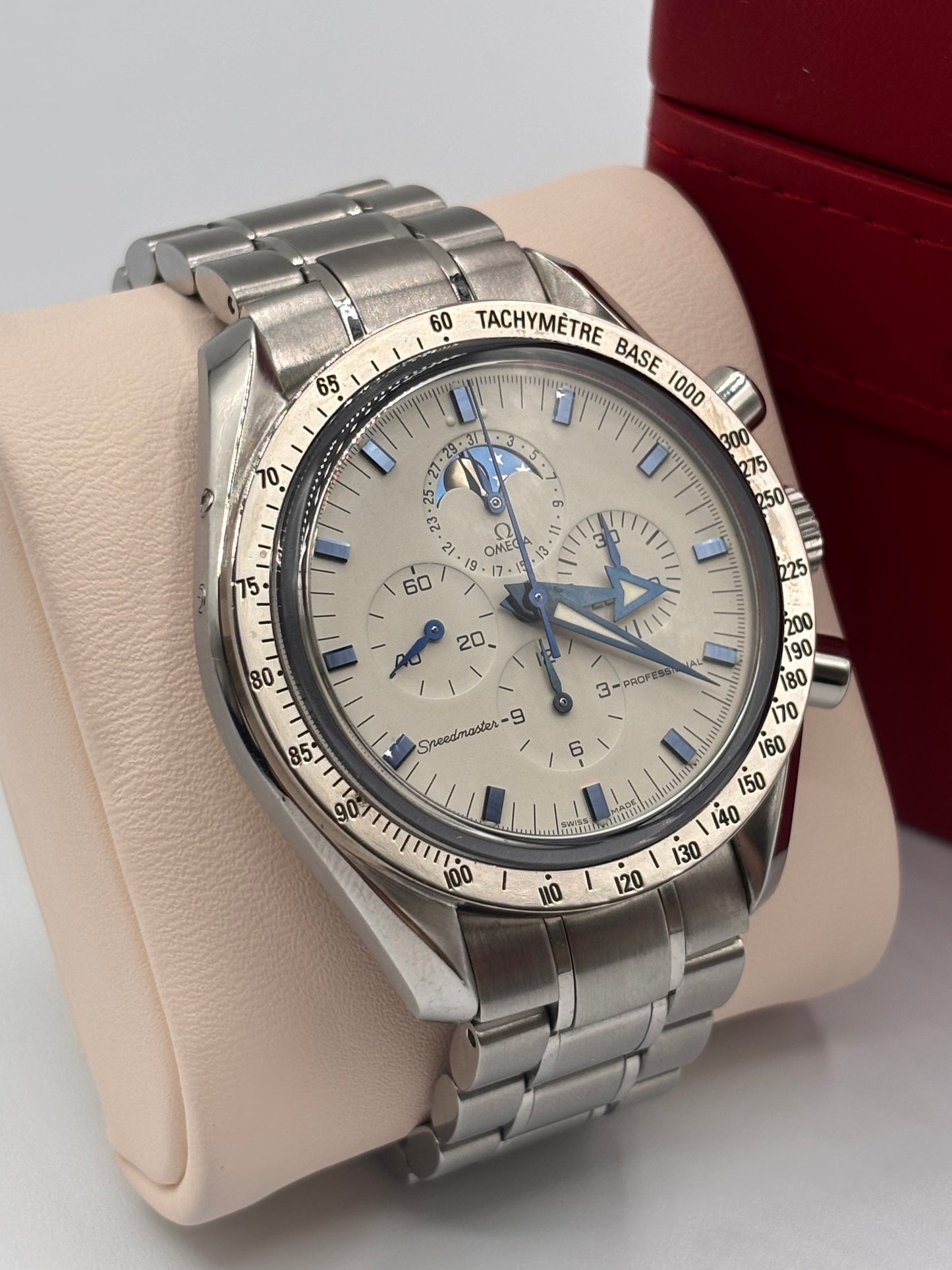 Omega Speedmaster Moonwatch Moonphase 42mm acciaio steel ref 145.0055 cal 1866 L