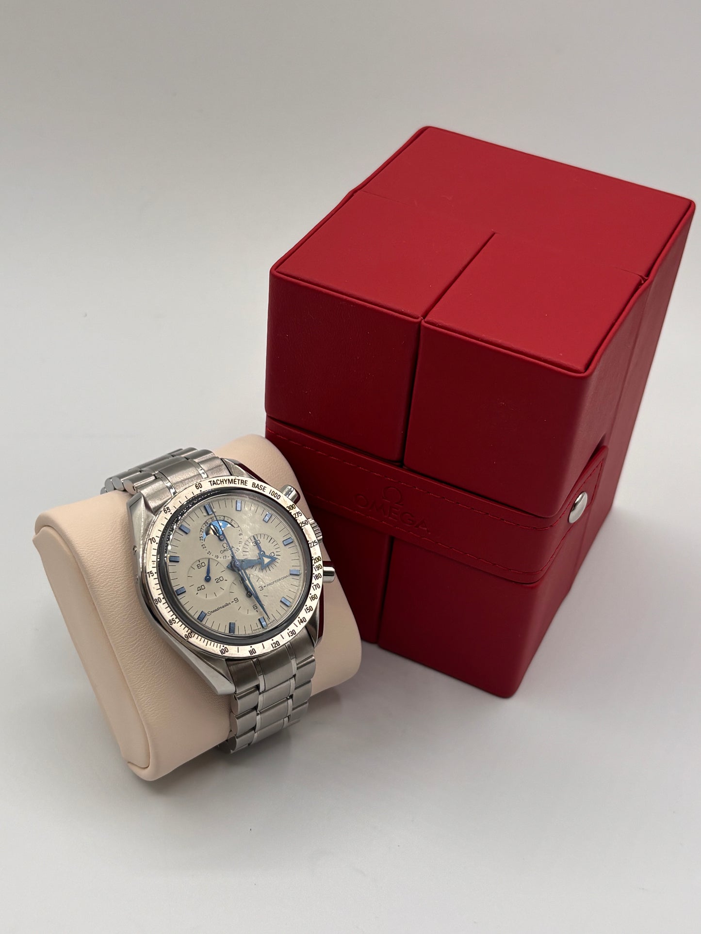 Omega Speedmaster Moonwatch Moonphase 42mm acciaio steel ref 145.0055 cal 1866 L