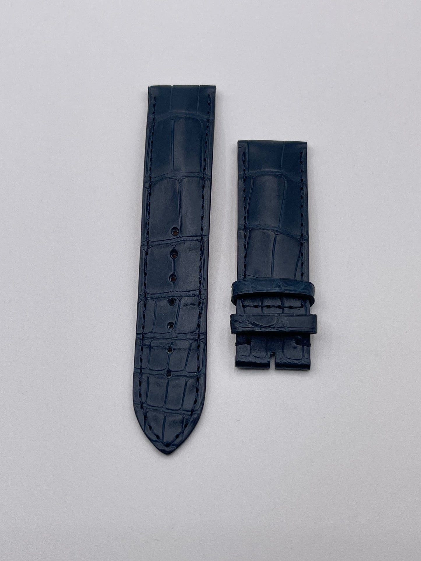 Longines Dolce vita cinturino alligatore blu blue alligator strap 21/20mm