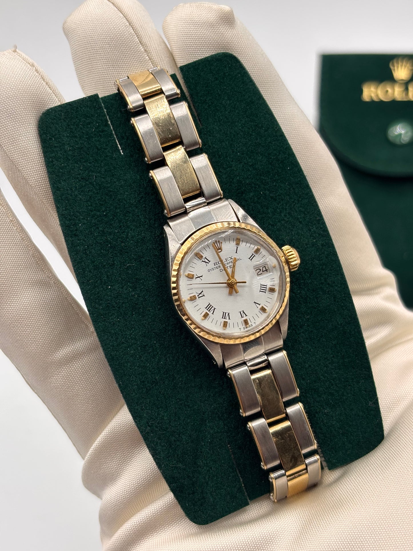 Rolex Oyster Perpetual Date 26mm acciaio oro gold steel ref 6517 cal 1161