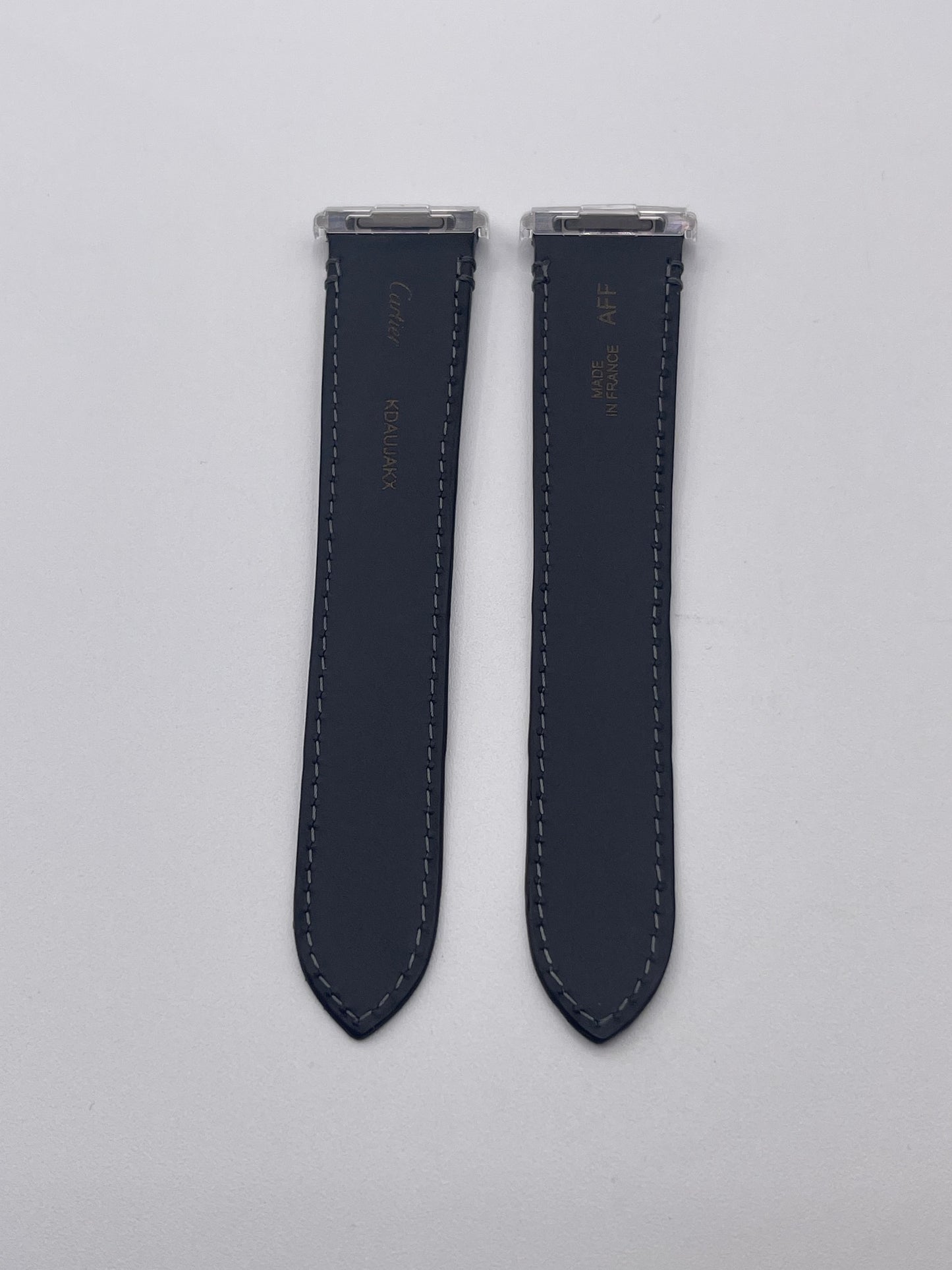 Cartier Santos cinturino alligatore nero black alligator strap 21/18mm KDAUJAKX