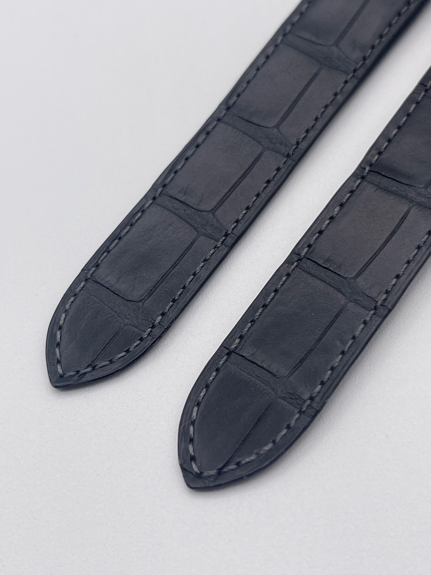 Cartier Santos cinturino alligatore nero black alligator strap 21/18mm KDAUJAKX