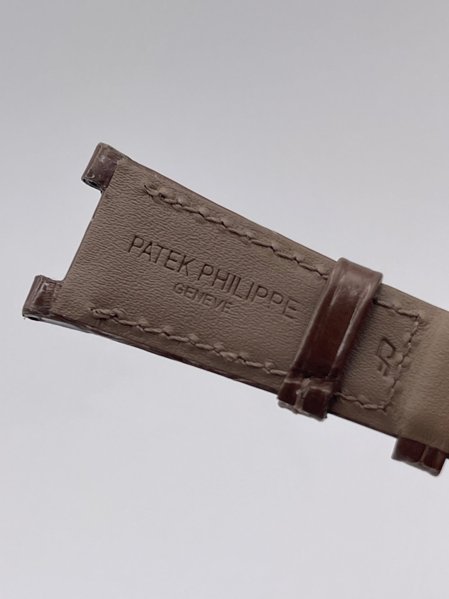 Patek Philippe Nautilus lady cinturino alligatore tortora taupe strap 21/14mm