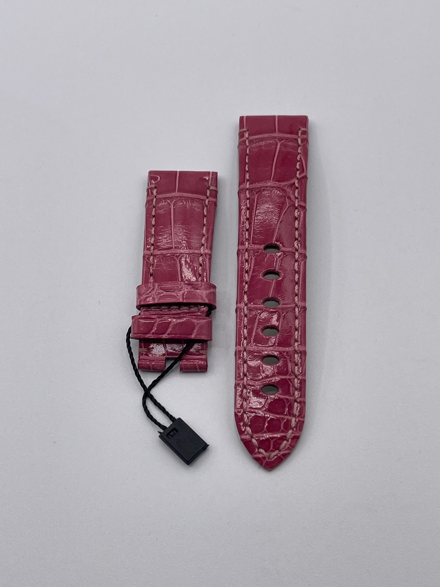 Panerai Luminor Due cinturino orologio alligatore rosa rose watch strap 20/18 mm