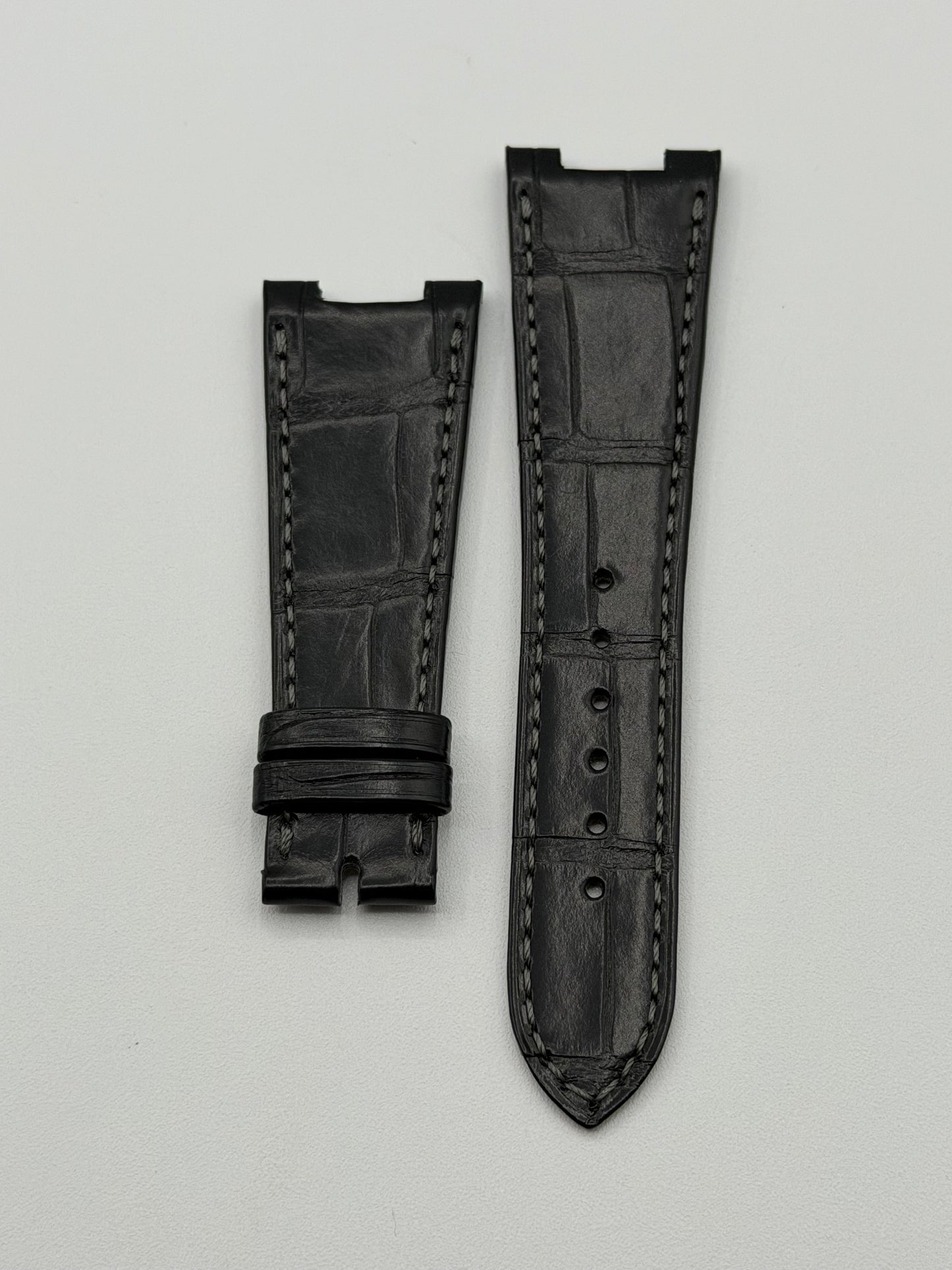 Patek Philippe Nautilus cinturino alligatore nero black strap 25/18mm