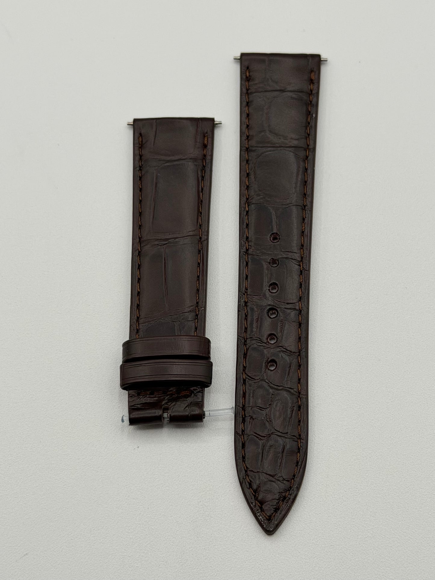 Jaeger LeCoultre cinturino alligatore marrone brown 19/16mm