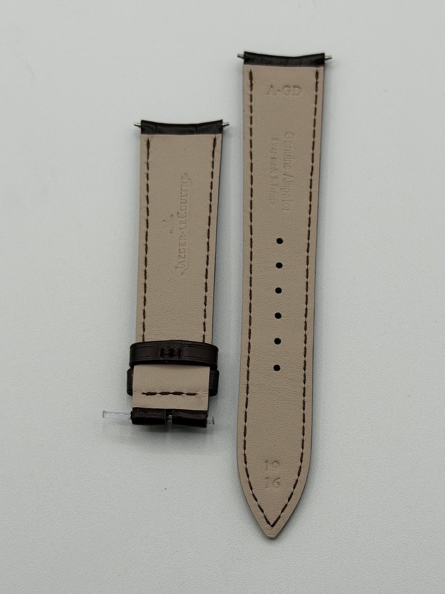 Jaeger LeCoultre cinturino alligatore marrone brown 19/16mm
