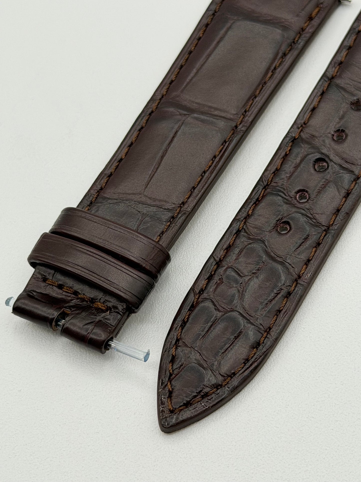 Jaeger LeCoultre cinturino alligatore marrone brown 19/16mm