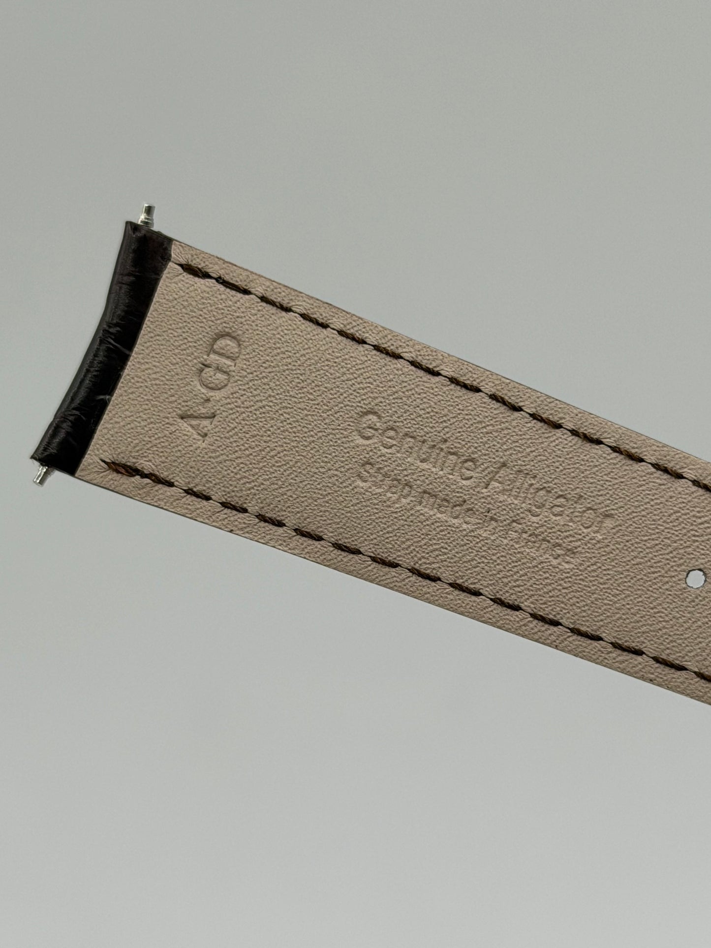 Jaeger LeCoultre cinturino alligatore marrone brown 19/16mm