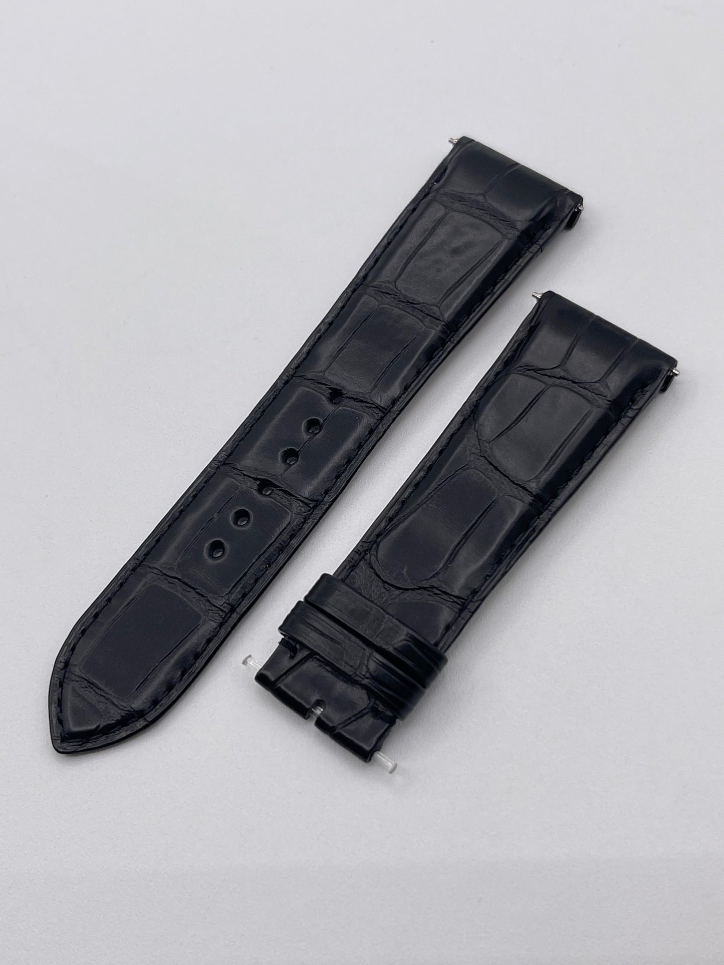 Jaeger Le-Coultre Reverso Duoface cinturino watch strap alligatore nero black 23/20mm
