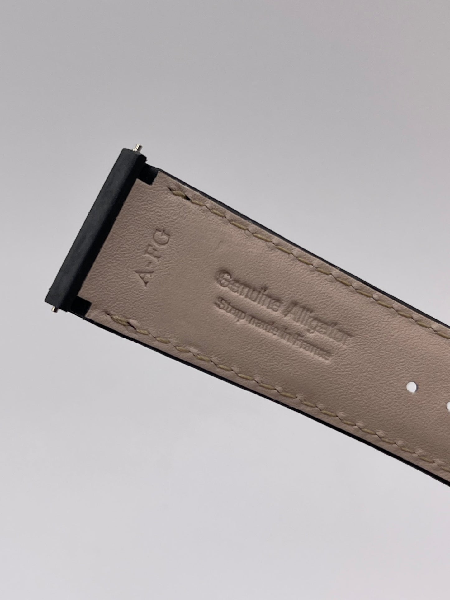 Jaeger Le-Coultre Reverso Duoface cinturino watch strap alligatore nero black 23/20mm