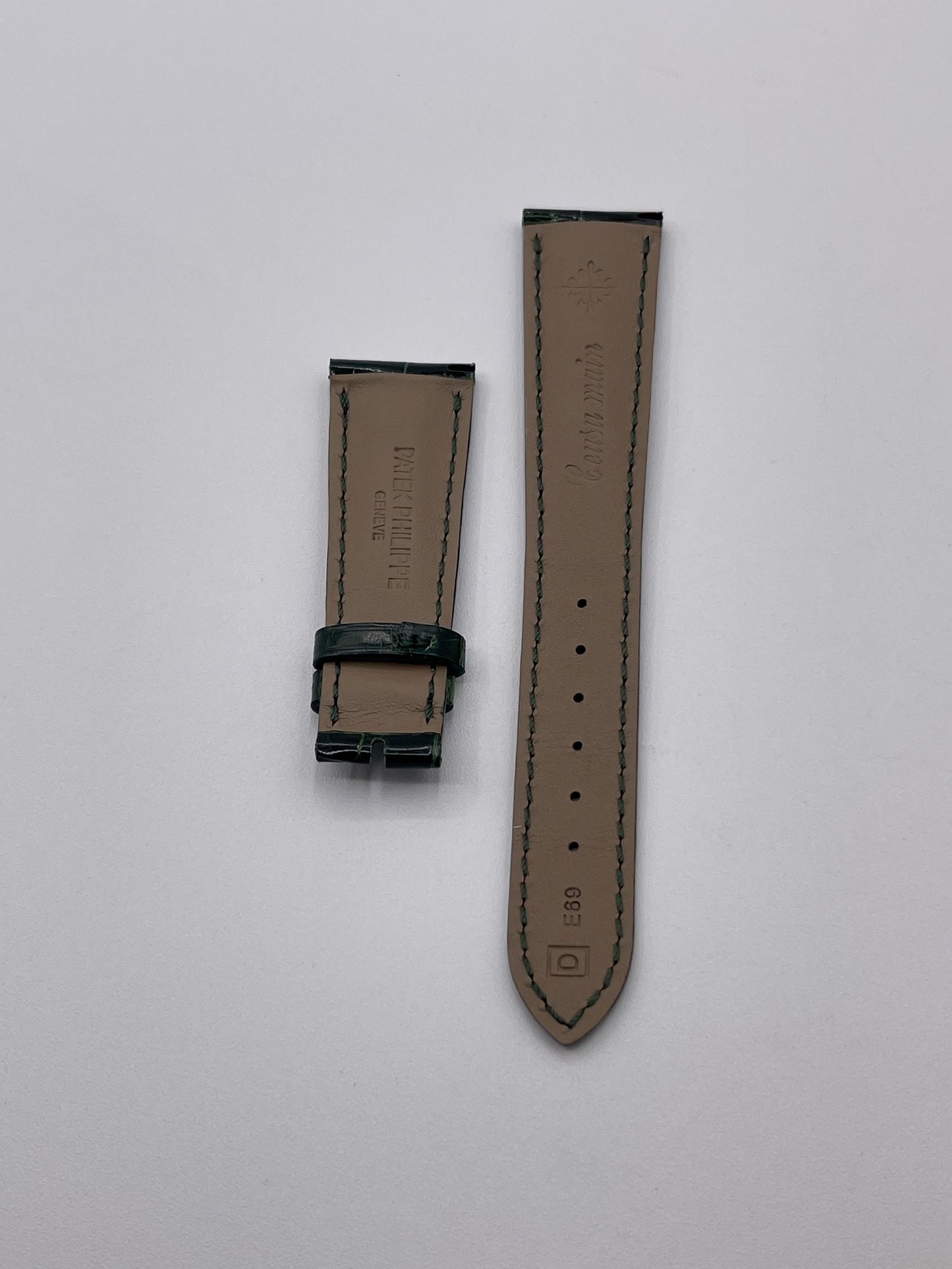 Patek Philippe cinturino alligatore verde green alligator strap 21/16mm