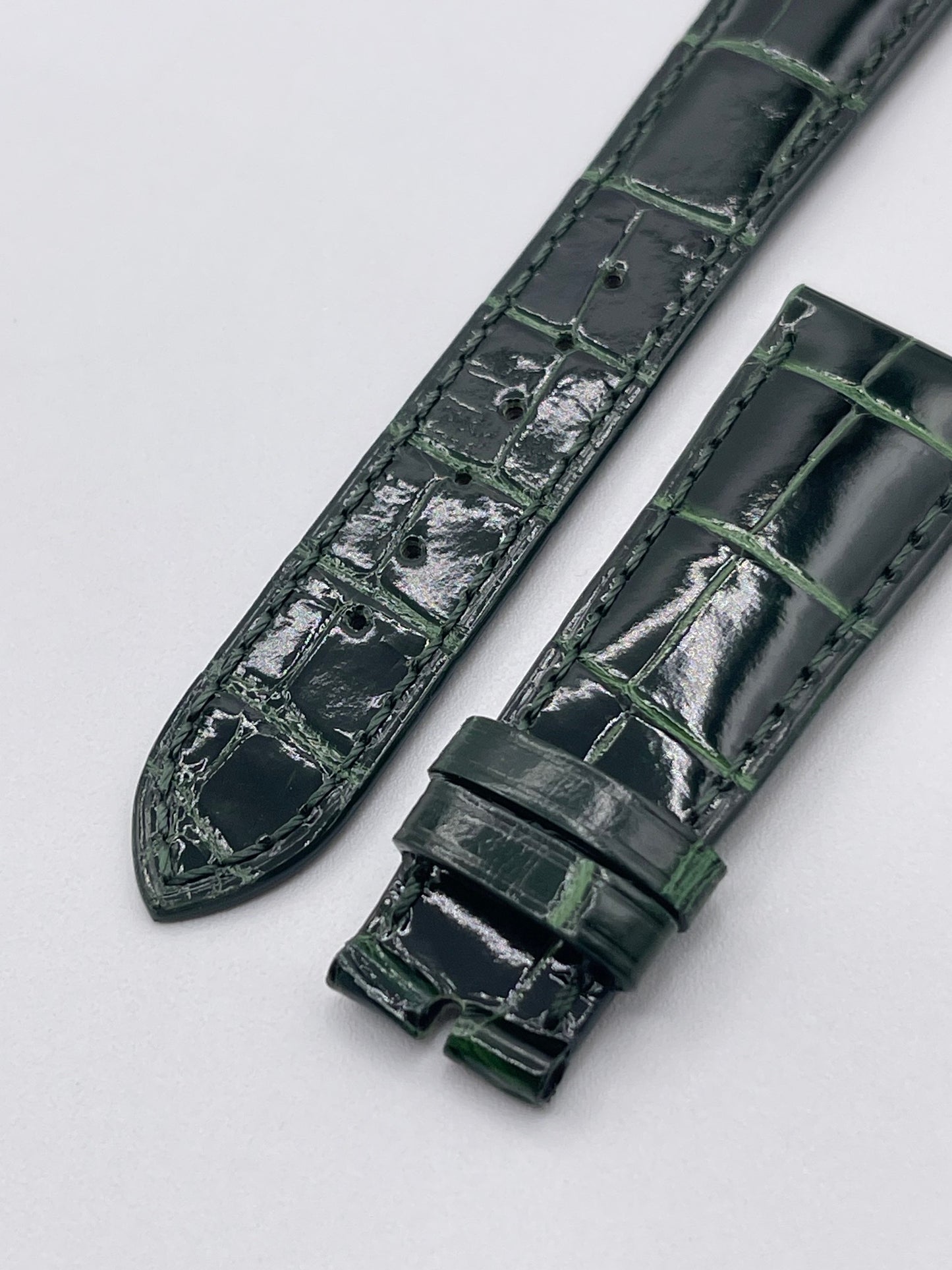 Patek Philippe cinturino alligatore verde green alligator strap 21/16mm