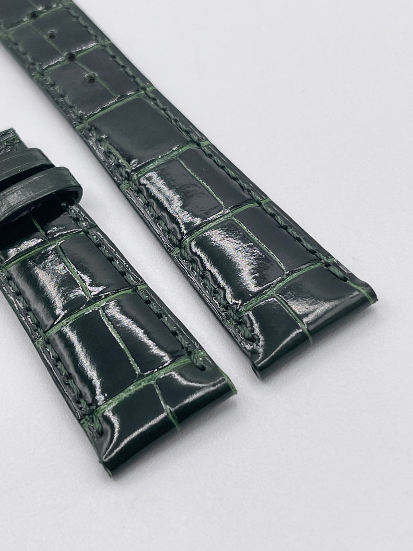 Patek Philippe cinturino alligatore verde green alligator strap 21/16mm