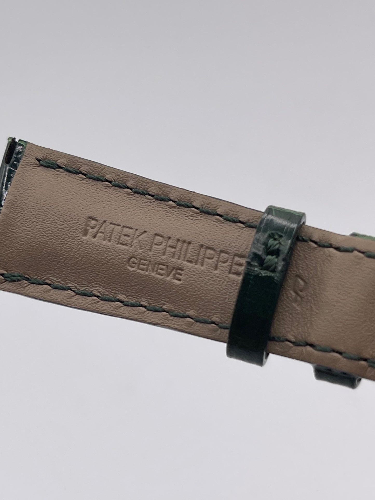 Patek Philippe cinturino alligatore verde green alligator strap 21/16mm