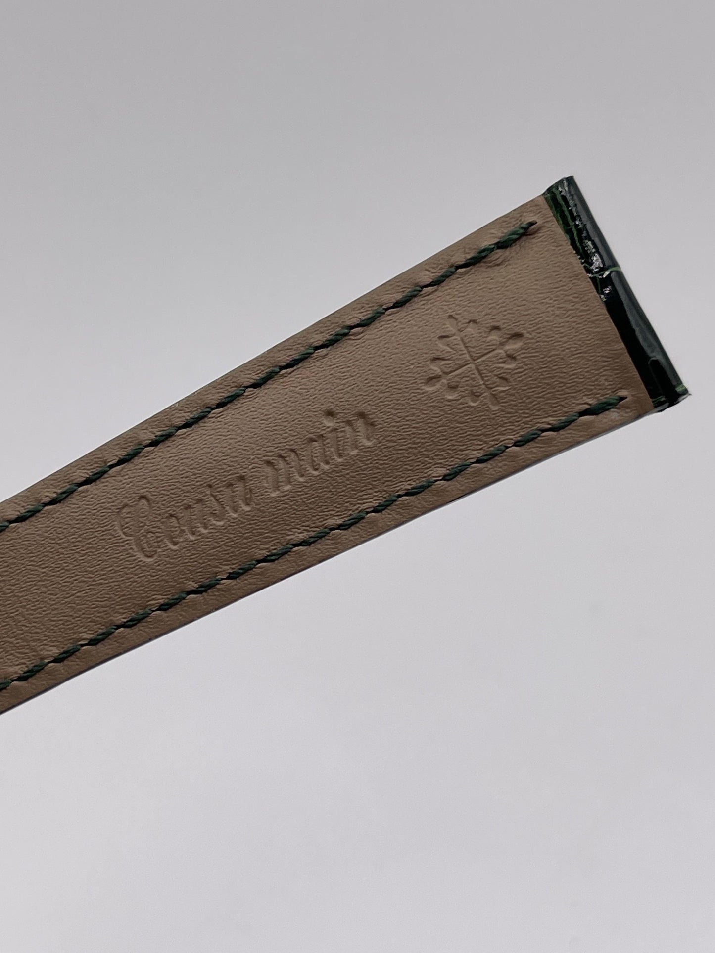 Patek Philippe cinturino alligatore verde green alligator strap 21/16mm