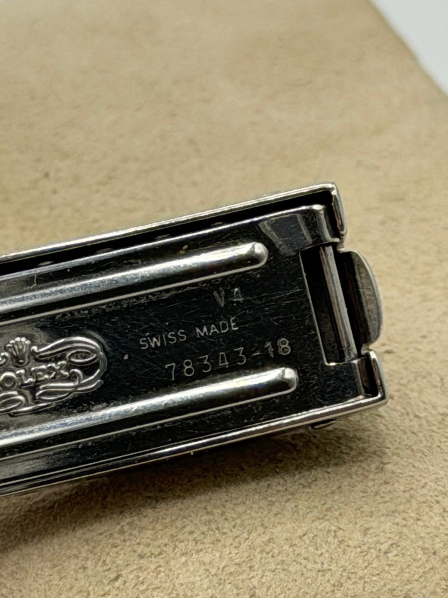 Rolex chiusura clasp 78343 18 V4 anno year 1996