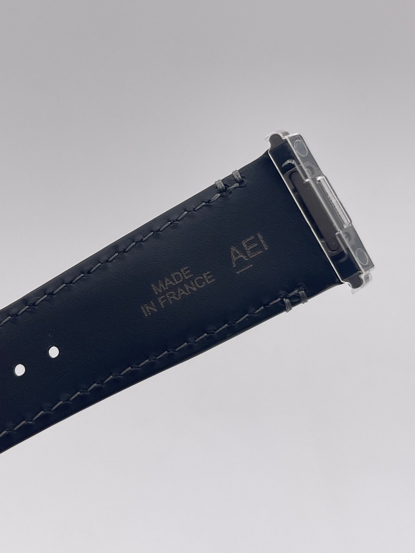 Cartier Santos cinturino orologio strap pelle alligatore nero KDAULAKX 21/18mm