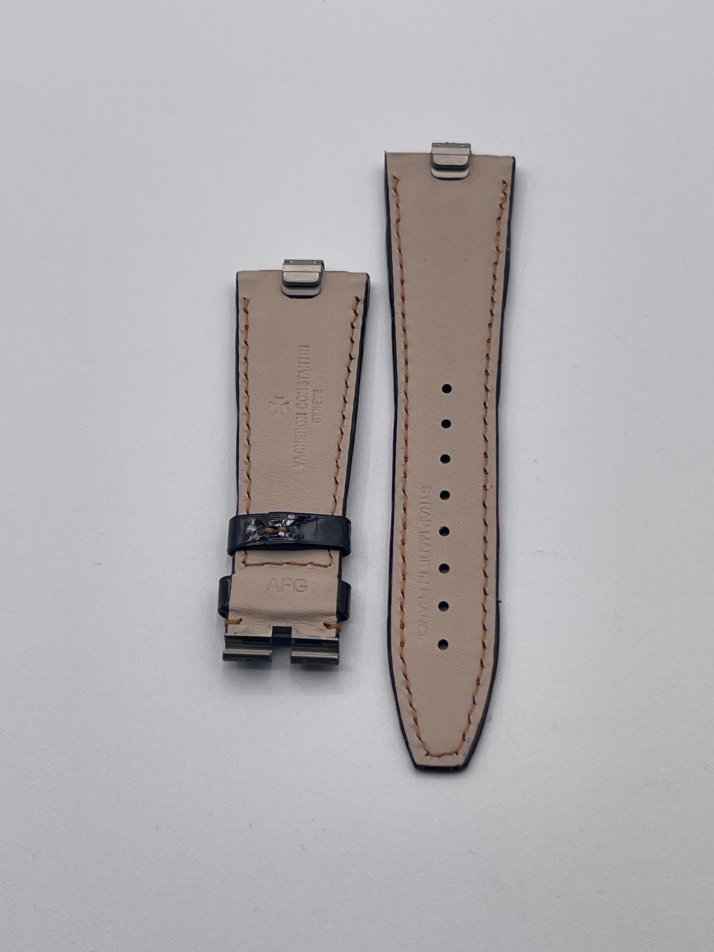 Vacheron Constantin Overseas cinturino alligatore nero black strap 24/18 mm