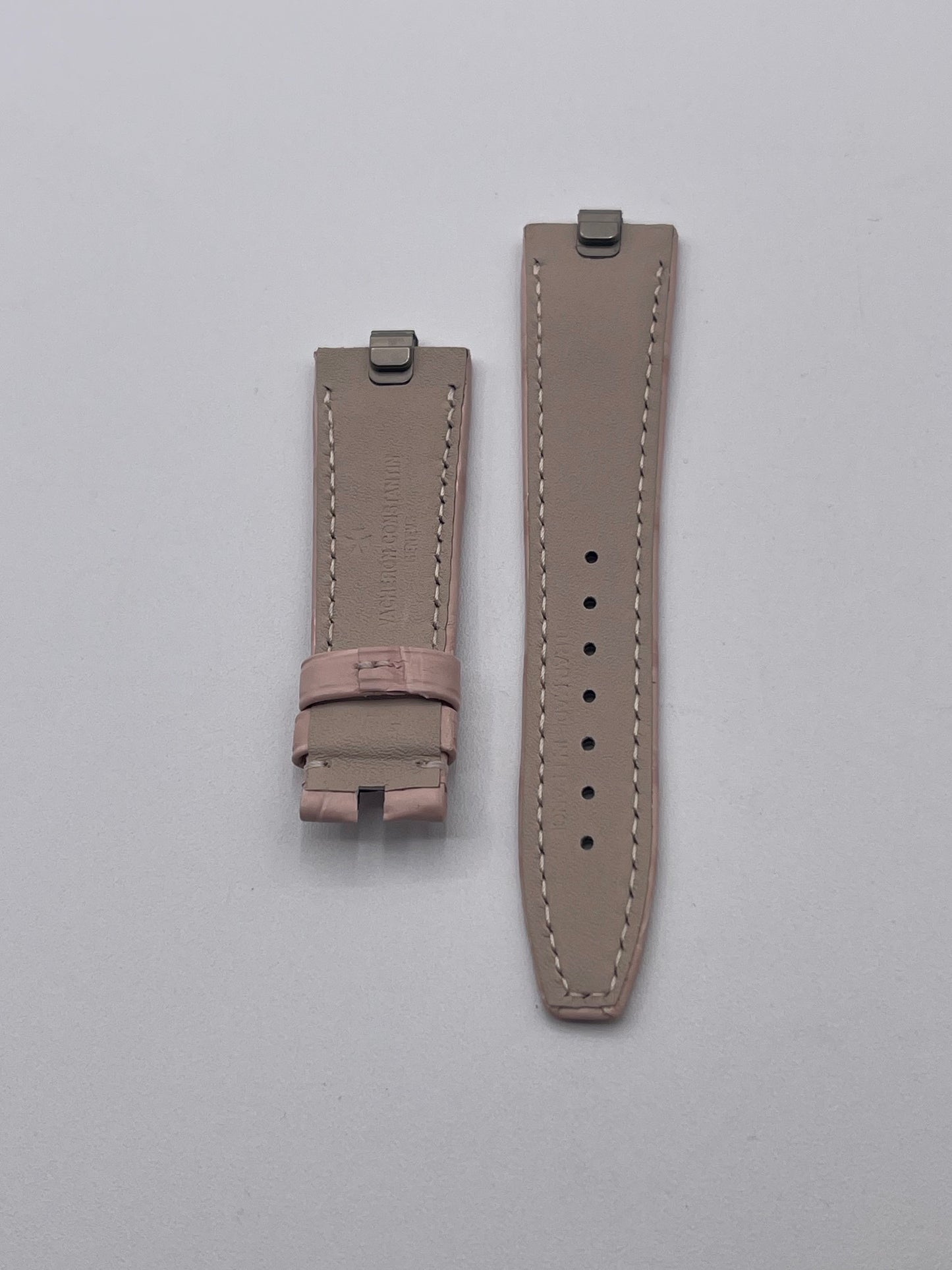 Vacheron Constantin Overseas cinturino alligatore rosa pink matte strap 20/16mm