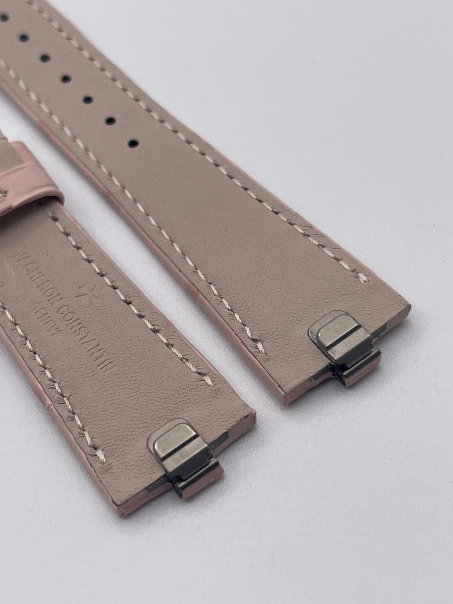 Vacheron Constantin Overseas cinturino alligatore rosa pink matte strap 20/16mm