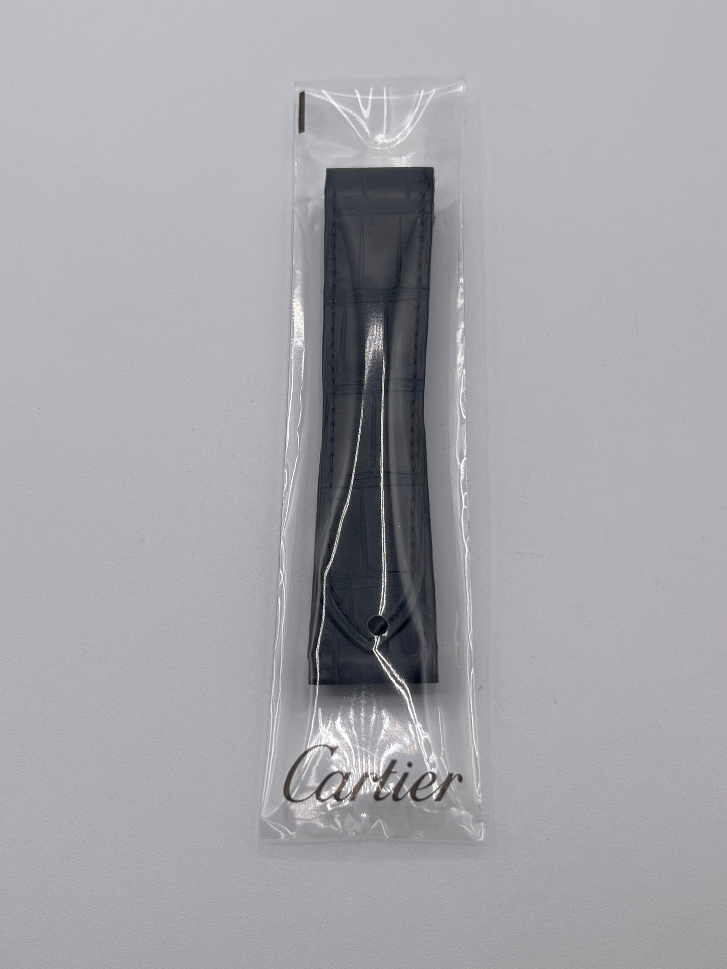 Cartier Santos 100 XL cinturino alligatore blu blue KD1IJY93 24/21mm