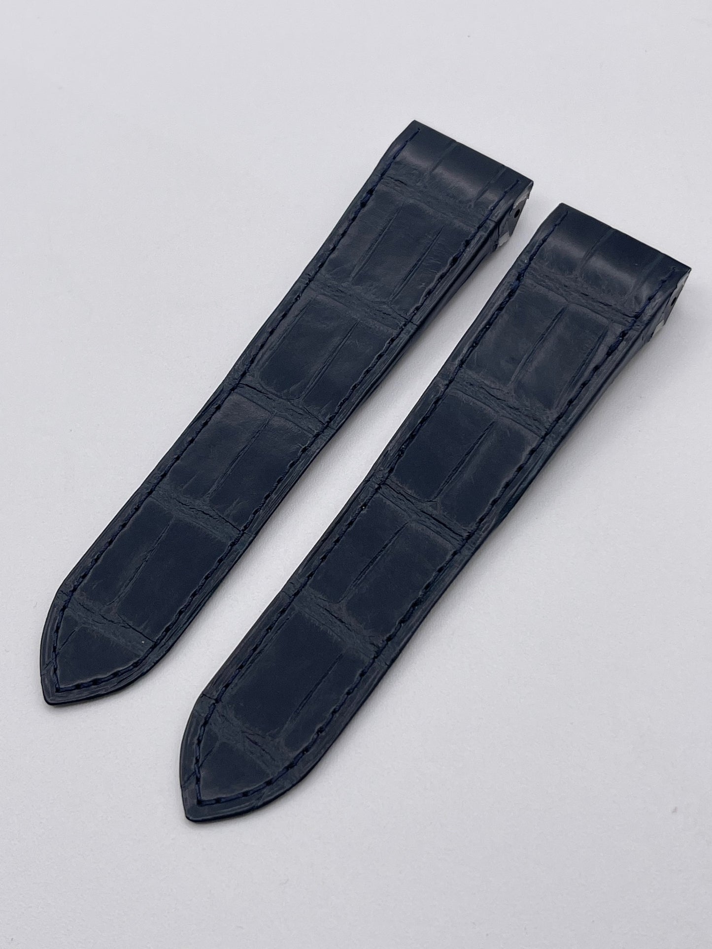 Cartier Santos 100 XL cinturino alligatore blu blue KD1IJY93 24/21mm