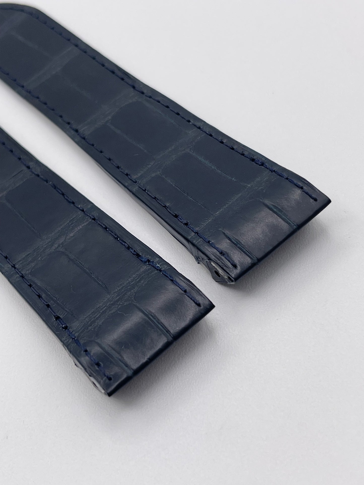 Cartier Santos 100 XL cinturino alligatore blu blue KD1IJY93 24/21mm